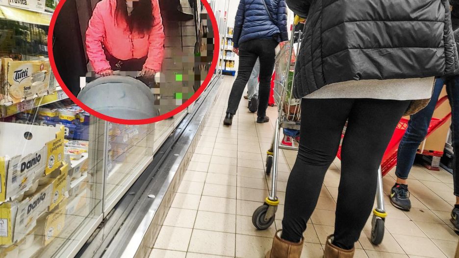 Zuchwała kradzież w sklepie. Kobieta przemycała towary w wózku