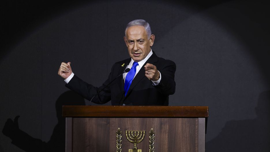 Netanyahu attends U.S. Independence Day reception hosted by Newsmax in Jerusalem
epa12298642 Israeli Prime Minister Benjamin Netanyahu delivers a speech during the U.S. Independence Day reception hosted by Newsmax, at the Waldorf Astoria Hotel in Jerusalem, 13 August 2025. Newsmax holds the reception annually to celebrate ties between the United States and Israel.  EPA/Ronen Zvulun / POOL 
Dostawca: PAP/EPA.
Ronen Zvulun / POOL
DIPLOMACY