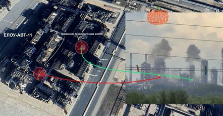 Atak dronów na Omsk: Płonie wielka rafineria w Rosji