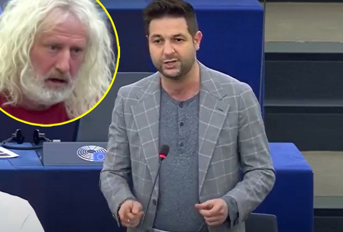 Strój Patryka Jakiego w Parlamencie Europejskim wywołał lawinę komentarzy, ale Mick Wallace miał na sobie 