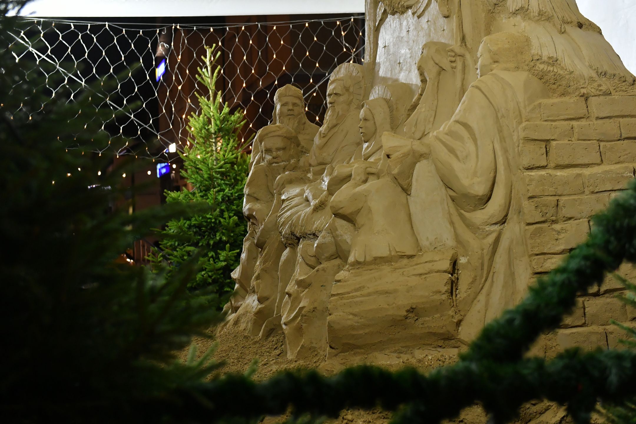 Szopka z piasku w Gdańsku Oliwie 