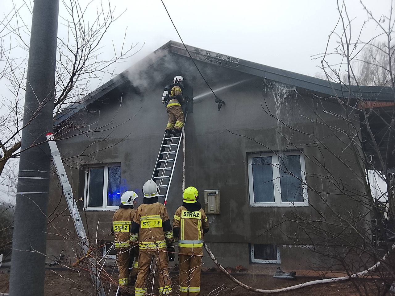 Pożar domu 