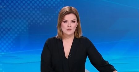 Prezenterka musi pożegnać się z widzami. Powód krył się za stołem