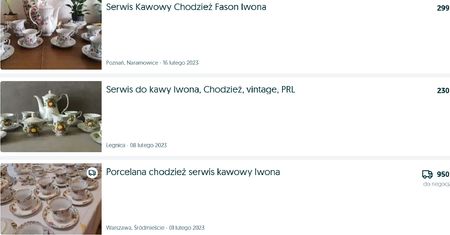 Sprzedawała serwis kawowy za bezcen. Kupująca chciała zapłacić dużo więcej