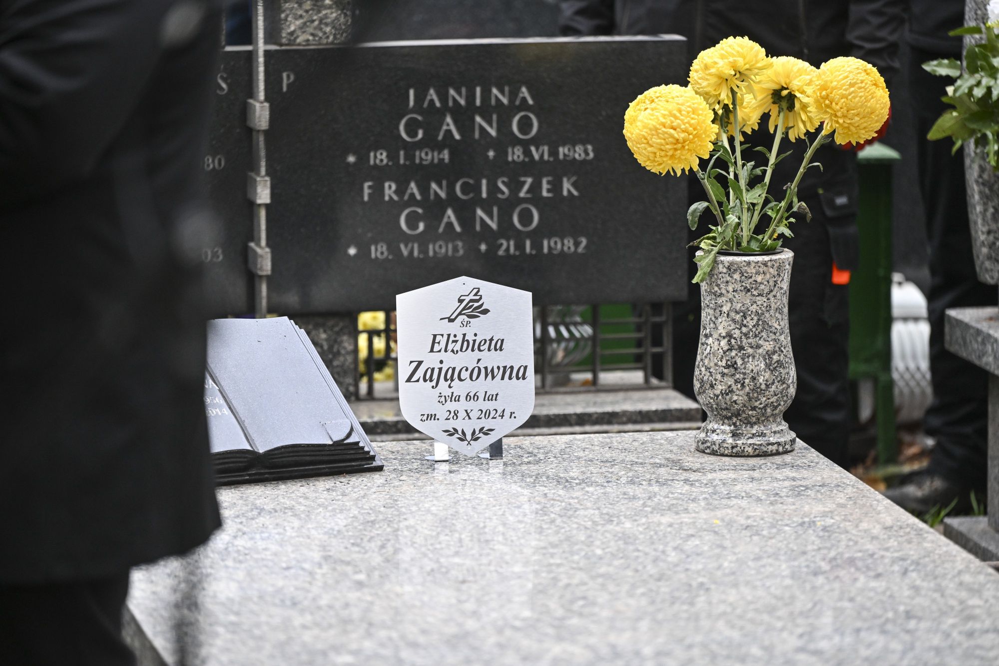 Grób Elżbiety Zającówny, listopad 2024 roku
