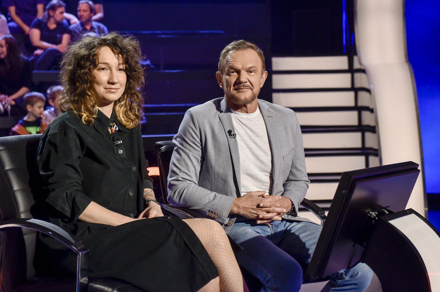 Anastazja Pazura i Cezary Pazura w programie &#34;Milonerzy&#34;. Rok 2022