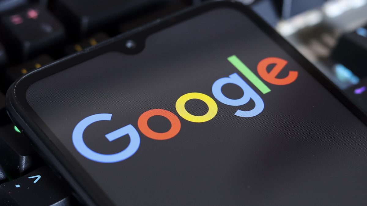 The Google logo displays on a smartphone screen in Reno, United States, on November 15, 2024. (Photo by Jaque Silva/NurPhoto via Getty Images)