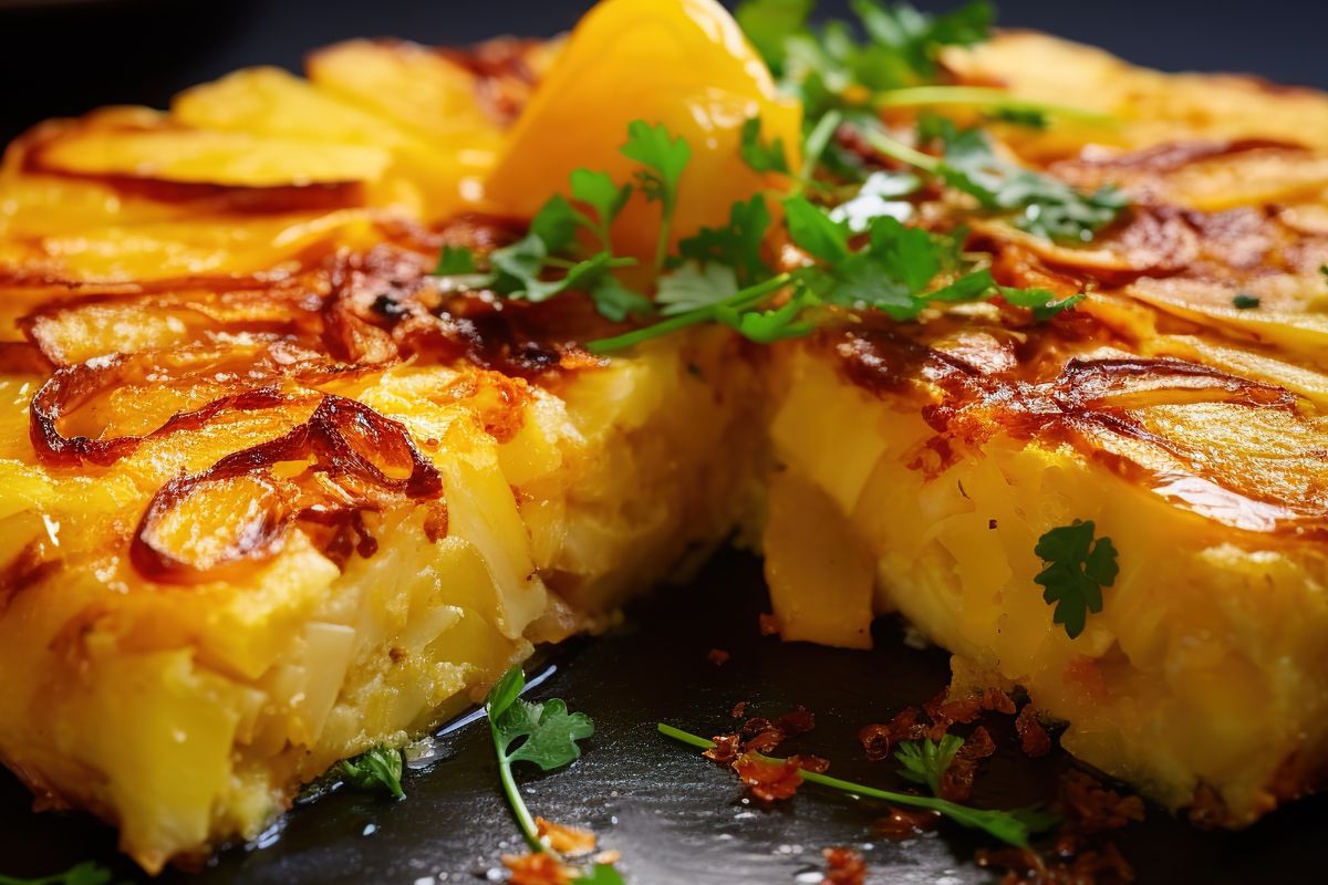 Omelette with potatoes