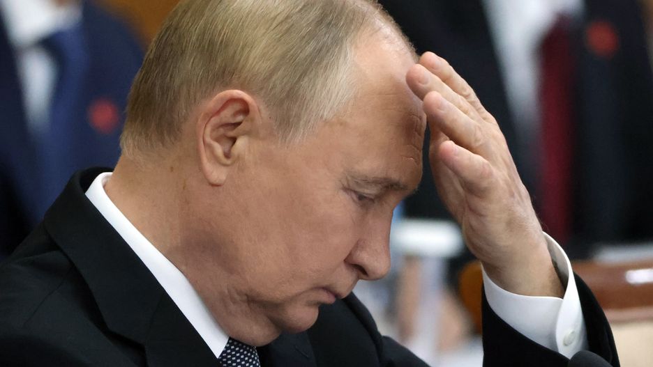 ULAANBAATAR, MONGOLIA - SEPTEMBER 3: (RUSSIA OUT) Russian President Vladimir Putin grimaces during Russian-Mongolian talks on September 3, 2024, in Ulaanbaatar, Mongolia. Putin is having a four-days trip to the regions of Eastern Russia and Mongolia. (Photo by Contributor/Getty Images)