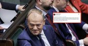 Tusk reaguje od razu po głosowaniu. Jest wpis