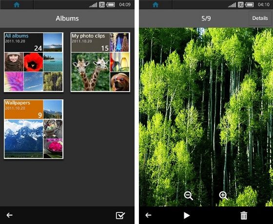 tizen system linux smartfon wygląd album tapeta