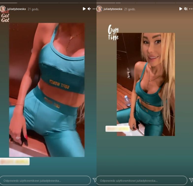 Julia Dybowska prezentuje szczupłą sylwetkę
