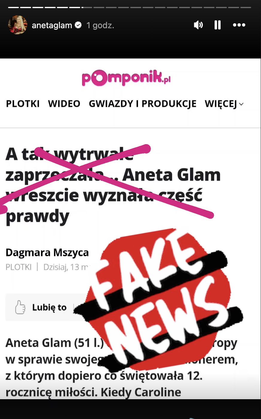 Aneta Glam dementuje  