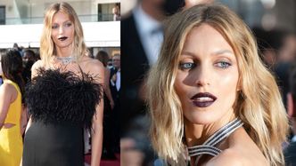 Anja Rubik kusi CZARNYMI USTAMI z czerwonego dywanu w Cannes (ZDJĘCIA)