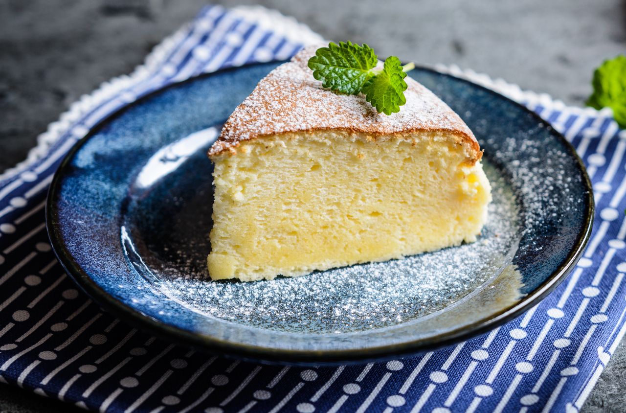 Japanese cheesecake is incredibly delicate.