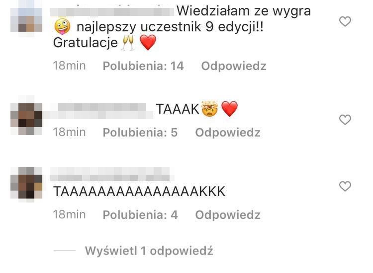 Fani zachwyceni zwycięzcą finału "Top Model"