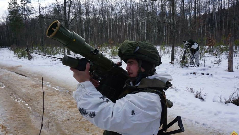 Wsp�lne ?wiczenia wojsk rosyjskich i bia?oruskich na poligonie na Bia?orusiBELARUS - FEBRUARY 11: (----EDITORIAL USE ONLY ??" MANDATORY CREDIT - "BELARUS DEFENSE MINISTRY / HANDOUT" - NO MARKETING NO ADVERTISING CAMPAIGNS - DISTRIBUTED AS A SERVICE TO CLIENTS----) The Russian and Belarusian armed forces take part in Allied Determination-2022 military drill in Belarus on February 11 , 2022. The second phase ??" a joint exercise Allied Determination 2022 ??" will last until Feb. 20. It will involve work on issues of suppressing and repelling external aggression, protecting the interests of the Union State, and countering terrorism. BELARUS??DEFENSE MINISTRY / Anadolu Agency/ABACAPRESS.COMAA/ABACA