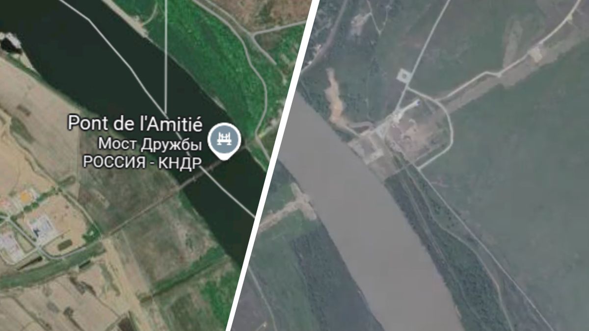 Most na granicy rosyjsko-koreańskiej