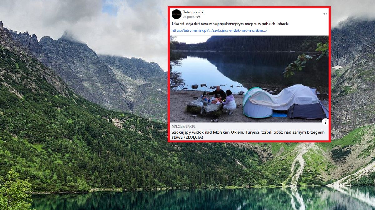 Turyści rozbili się nad Morskim Okiem.
