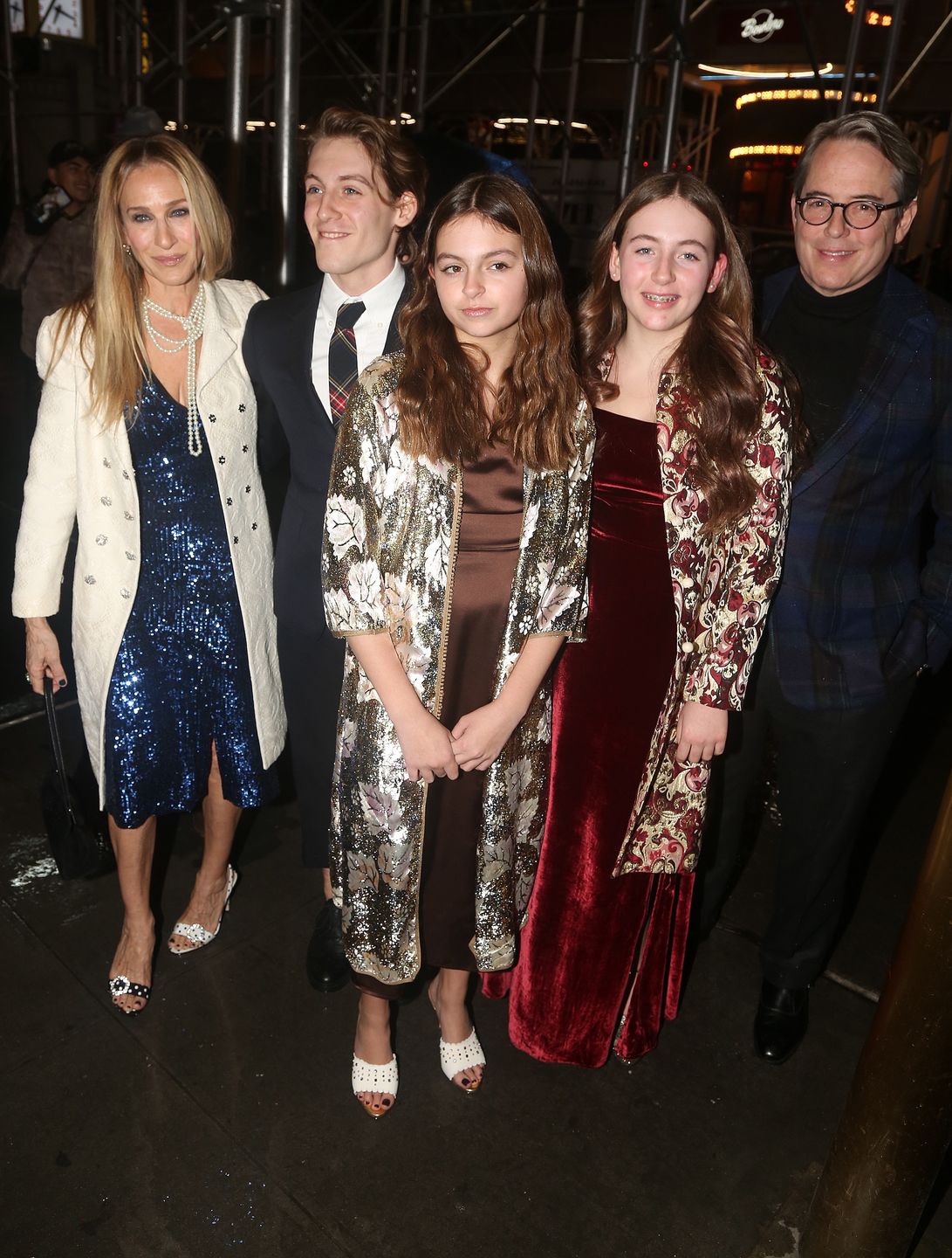 Matthew Broderick i Sarah Jessica z dziećmi na broadwayowskiej premierze