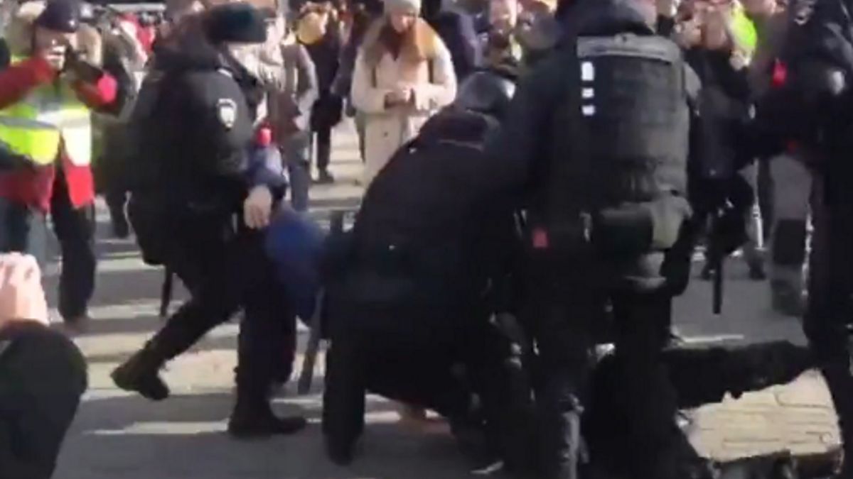 Protesty antywojenne w Rosji.  