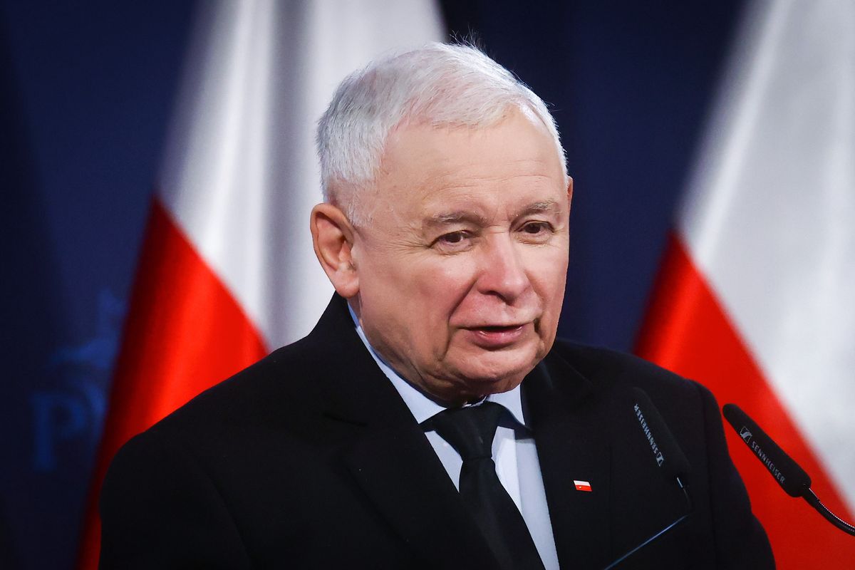 "Rozwój kraju zakłócony". Kaczyński wskazał winnych (Photo by Beata Zawrzel/NurPhoto via Getty Images)