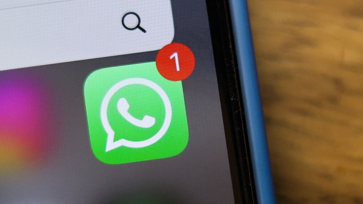 WhatsApp icon is seen displayed on a phone screen in Krakow, Poland on April 1, 2025. (Photo by Jakub Porzycki/NurPhoto via Getty Images)