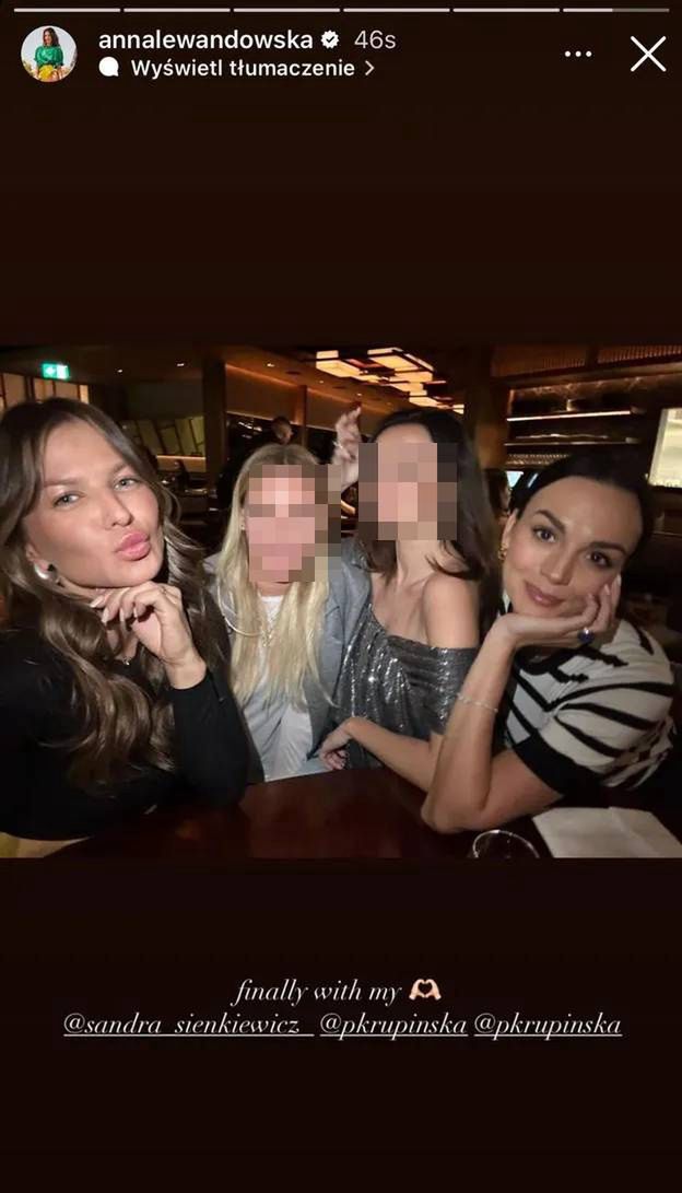 Spotkanie Anny Lewandowskiej z przyjaciółkami