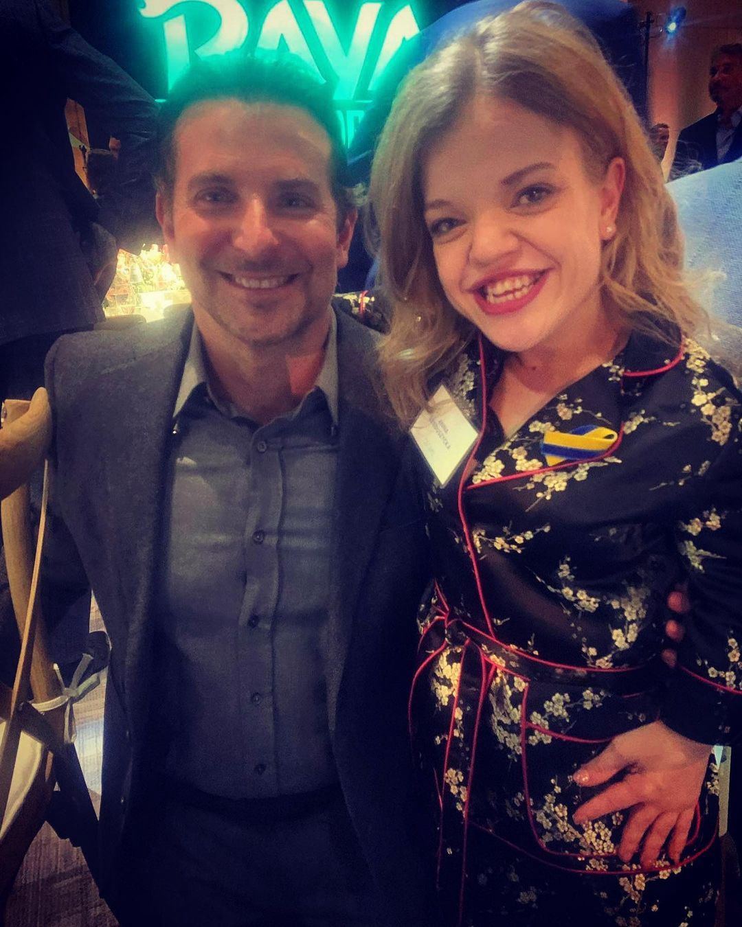 Anna Dzieduszycka i Bradley Cooper