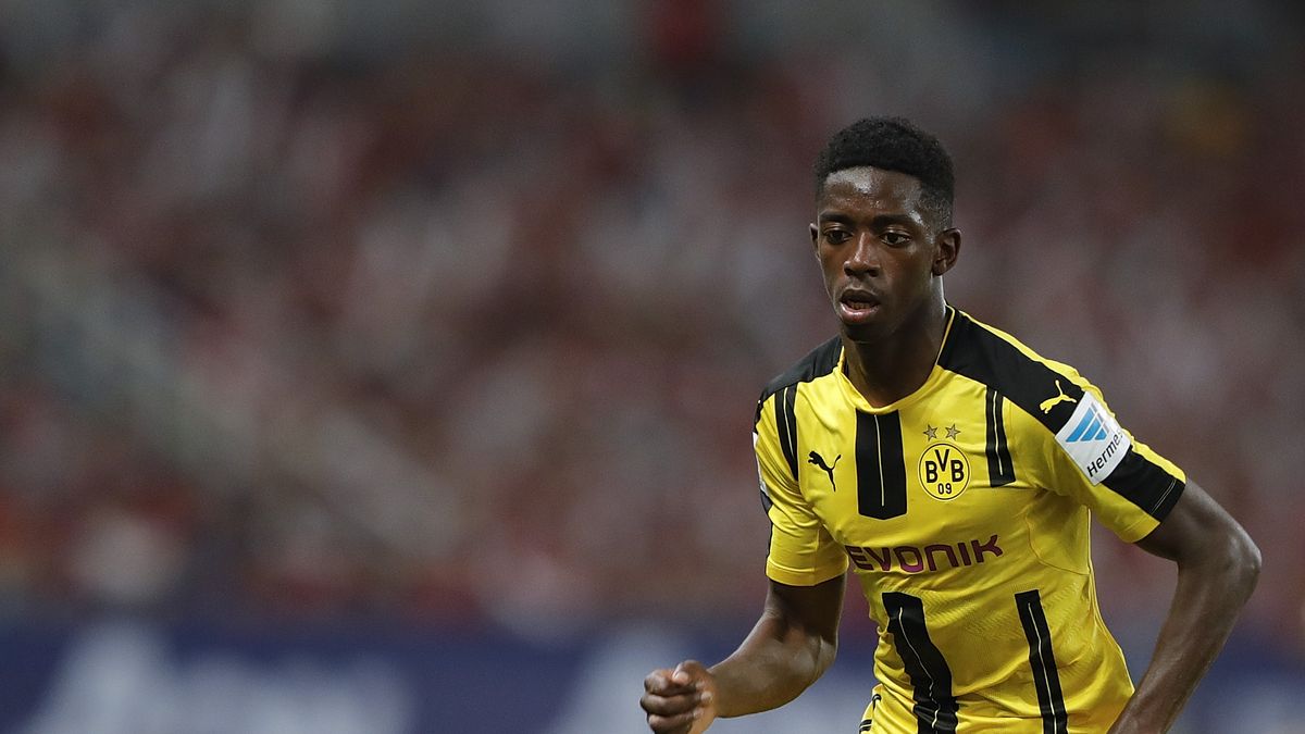 Getty Images / Lintao Zhang / Ousmane Dembele w koszulce Borussii Dortmund