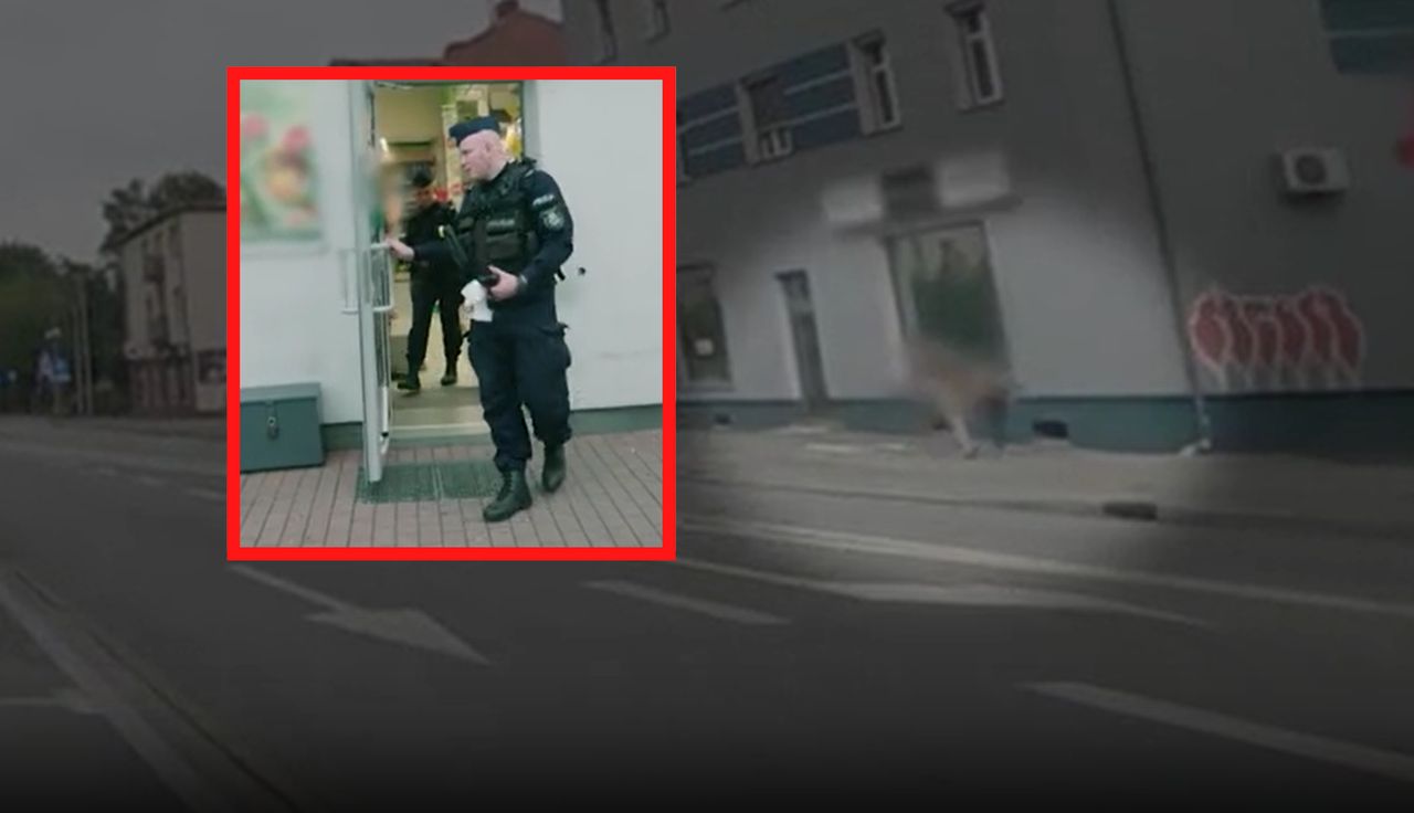Szedł z synkiem. Dostrzegli go policjanci. Finał sprawy w... Żabce