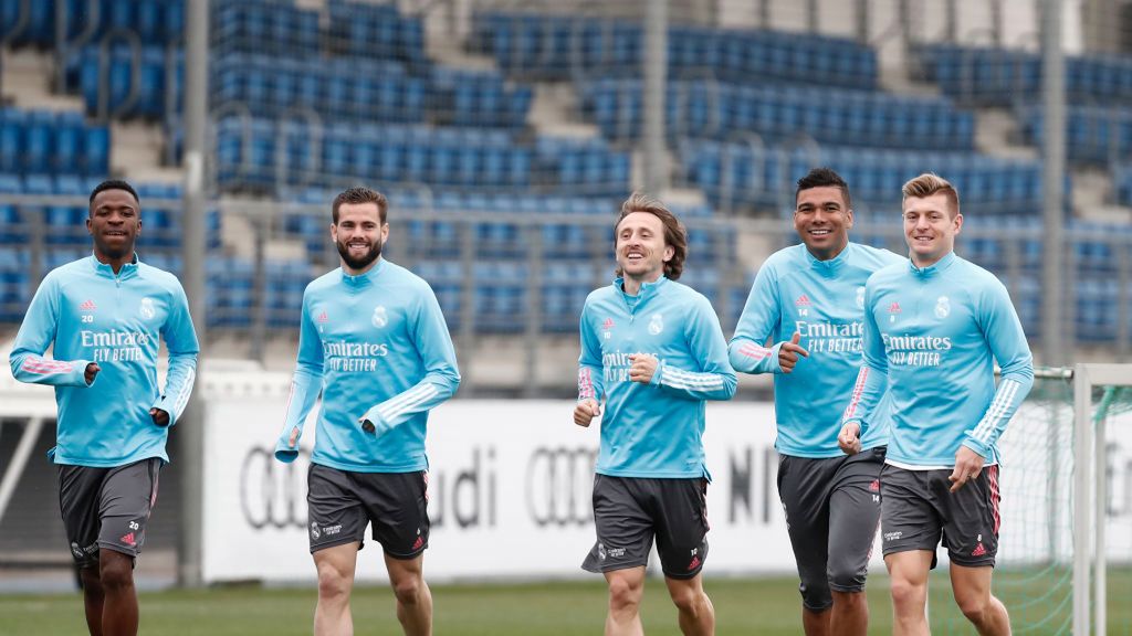 trening piłkarzy Realu Madryt