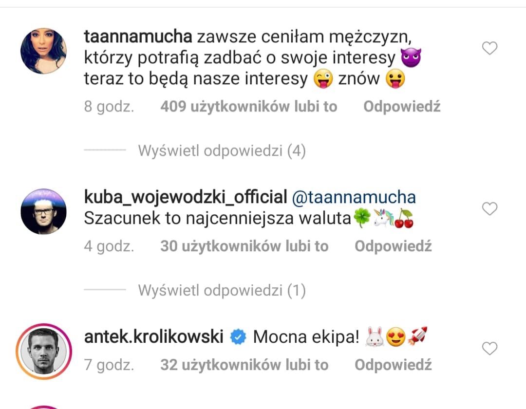 Anna Mucha odpowiada Kubie Wojewódzkiemu