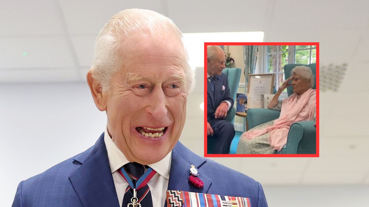 Król Karol III spotkał się z najstarszą osobą na świecie.