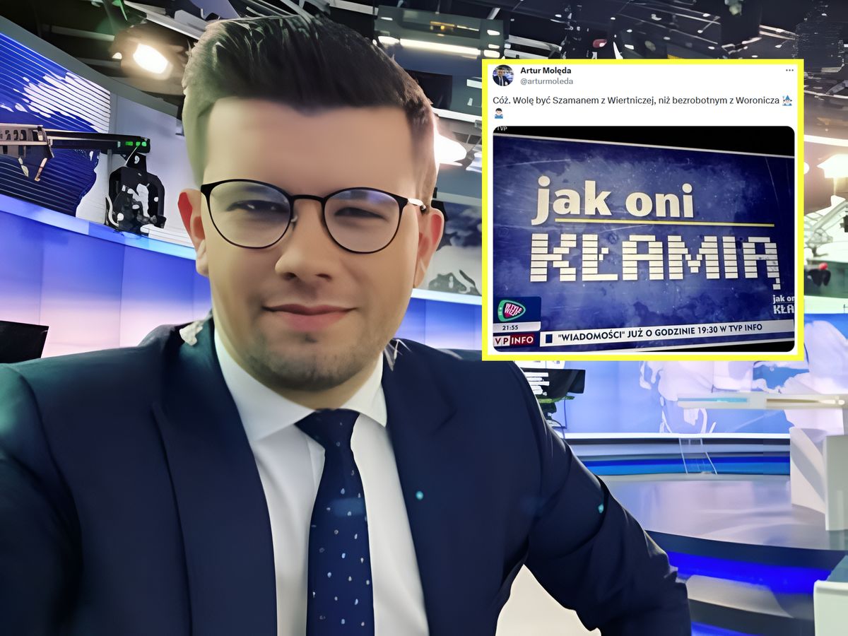 Artur Molęda z TVN24 zakpił z pracowników TVP Info