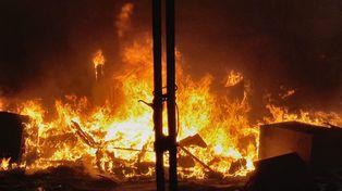 Pożar opuszczonej hali przy ul. Olimpijskiej w Gorzowie