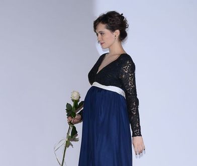 "Na dobre i na złe": Aleksandra Hamkało w zaawansowanej ciąży na premierze filmu "Sprawiedliwy"