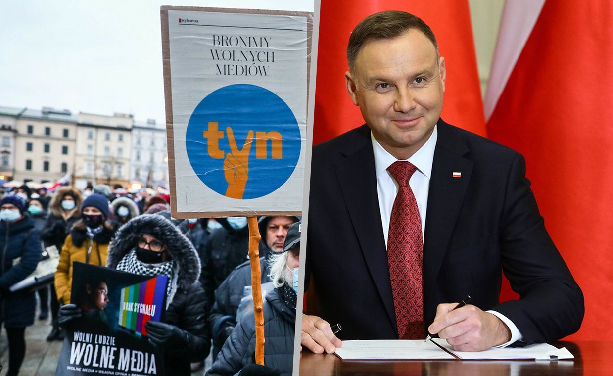 "Lex TVN". Nieoficjalnie: wiemy, co zrobi prezydent Andrzej Duda