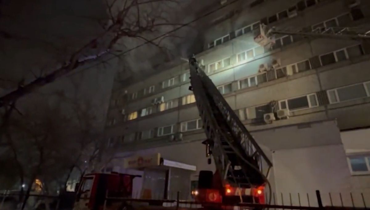 Pożar hotelu w Moskwie
