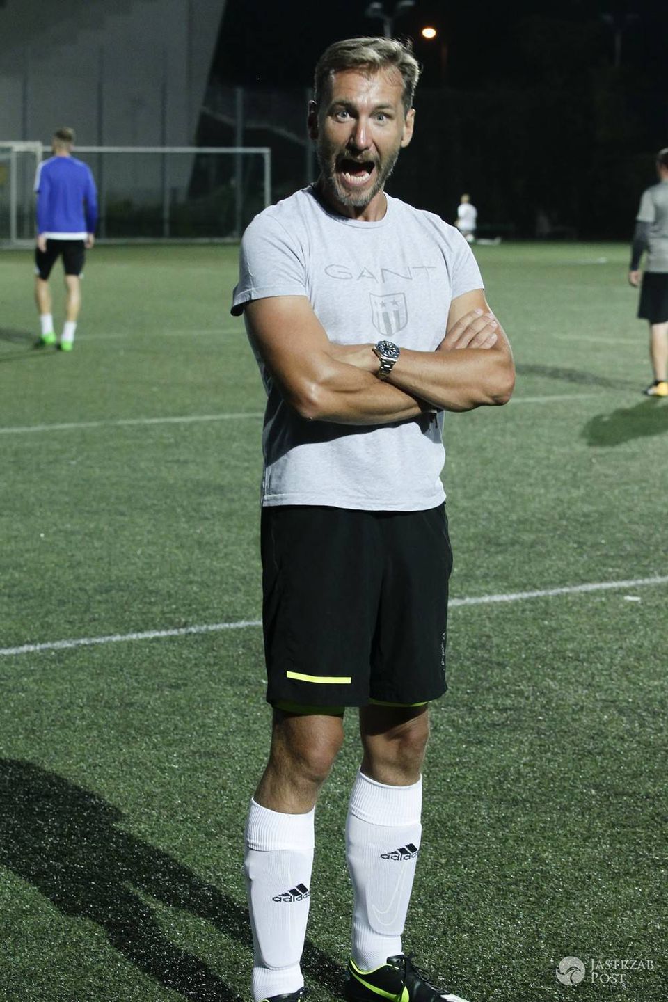 Piotr Kraśko - Wielki Mecz TVN kontra WOŚP - trening