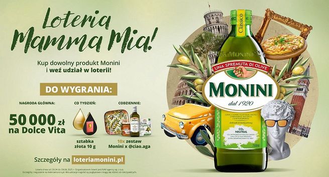 Monini premiuje zakupy nagrodami