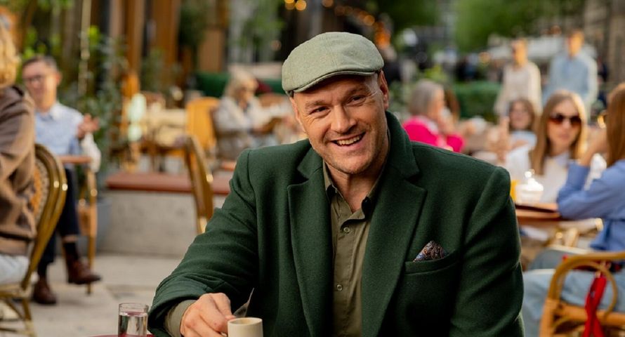 Tyson Fury nagrywa reklamę XTB w Warszawie