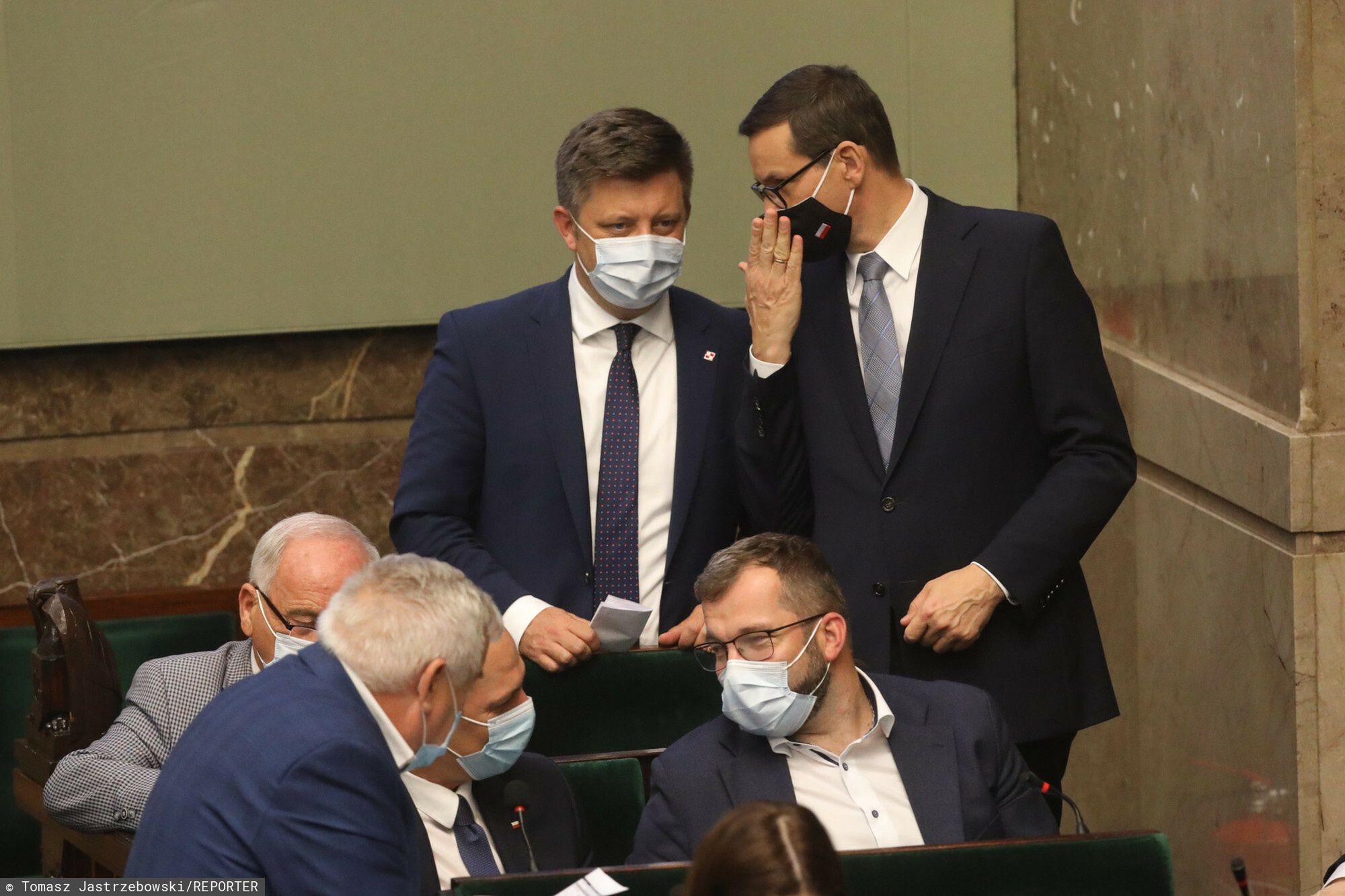 37. posiedzenie Sejmu IX kadencji17.09.2021 Warszawa, 37. posiedzenie Sejmu IX kadencji, fot. Tomasz Jastrzebowski/REPORTER
N/z: Michal Dworczyk, Mateusz MorawieckiTomasz Jastrzebowski/REPORTER