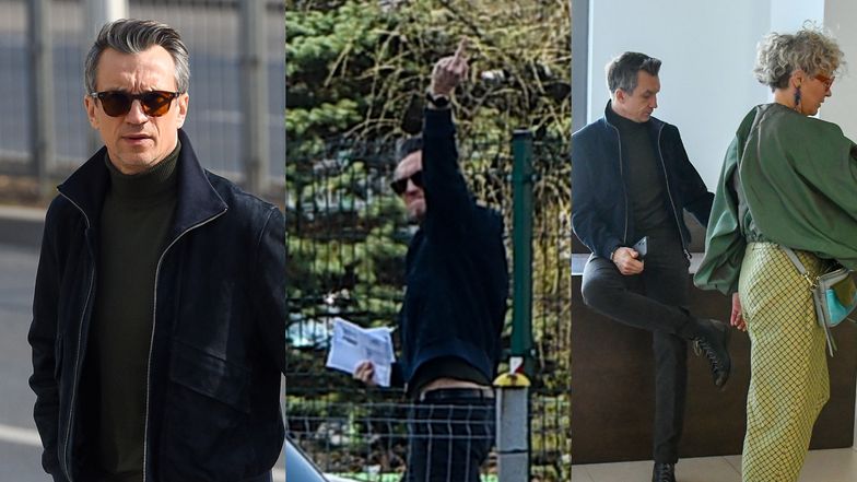 Michał Czernecki i jego (już była) żona w dniu rozwodu