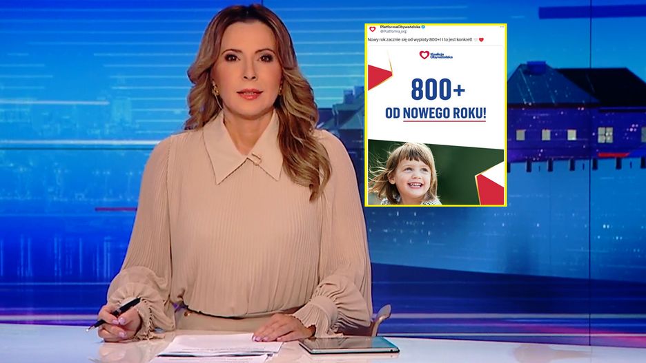"Wiadomości" TVP reagują na wpis PO. Przepytali posłów nowej koalicji