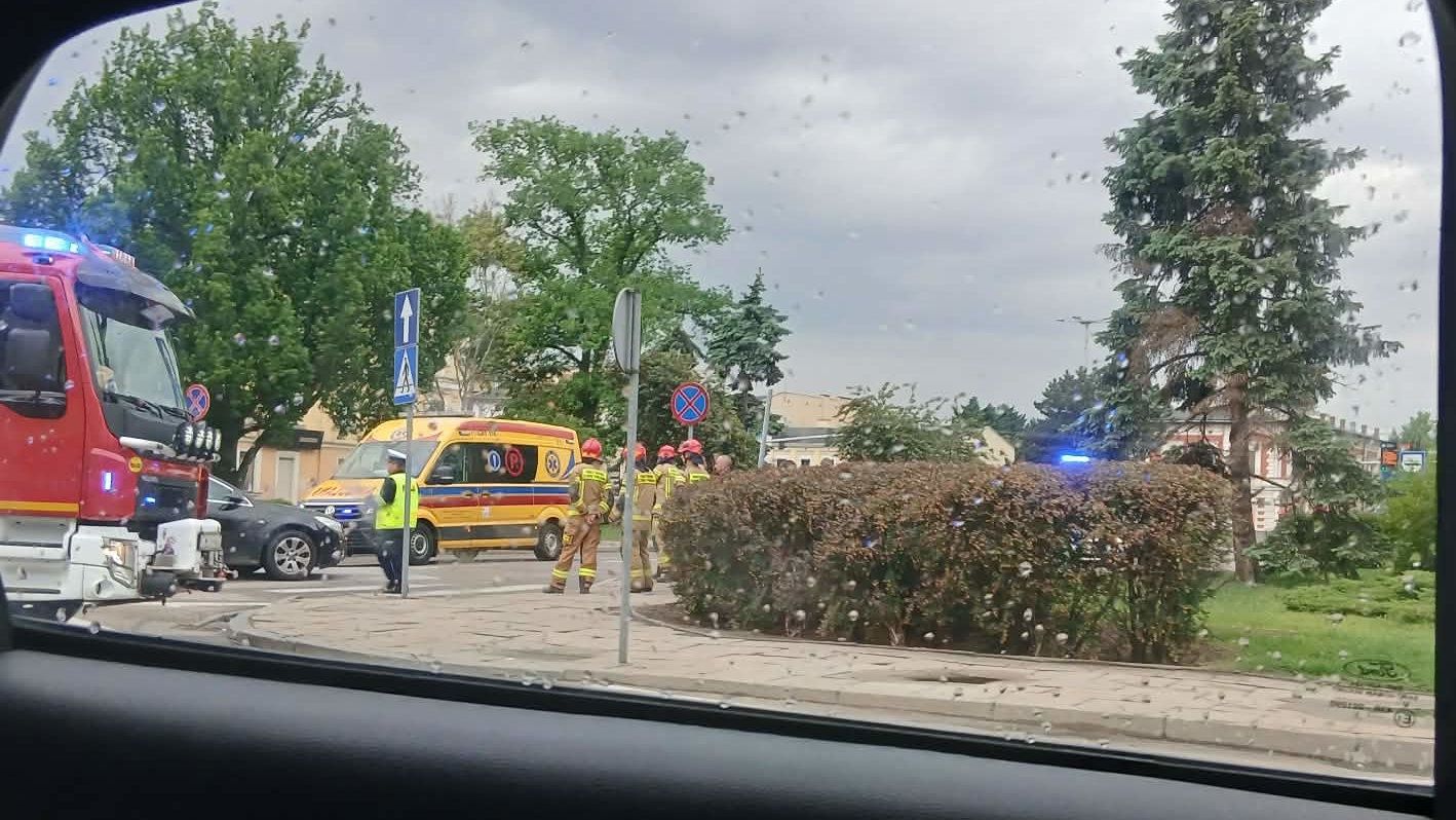 Potrącenie pieszej na przejściu