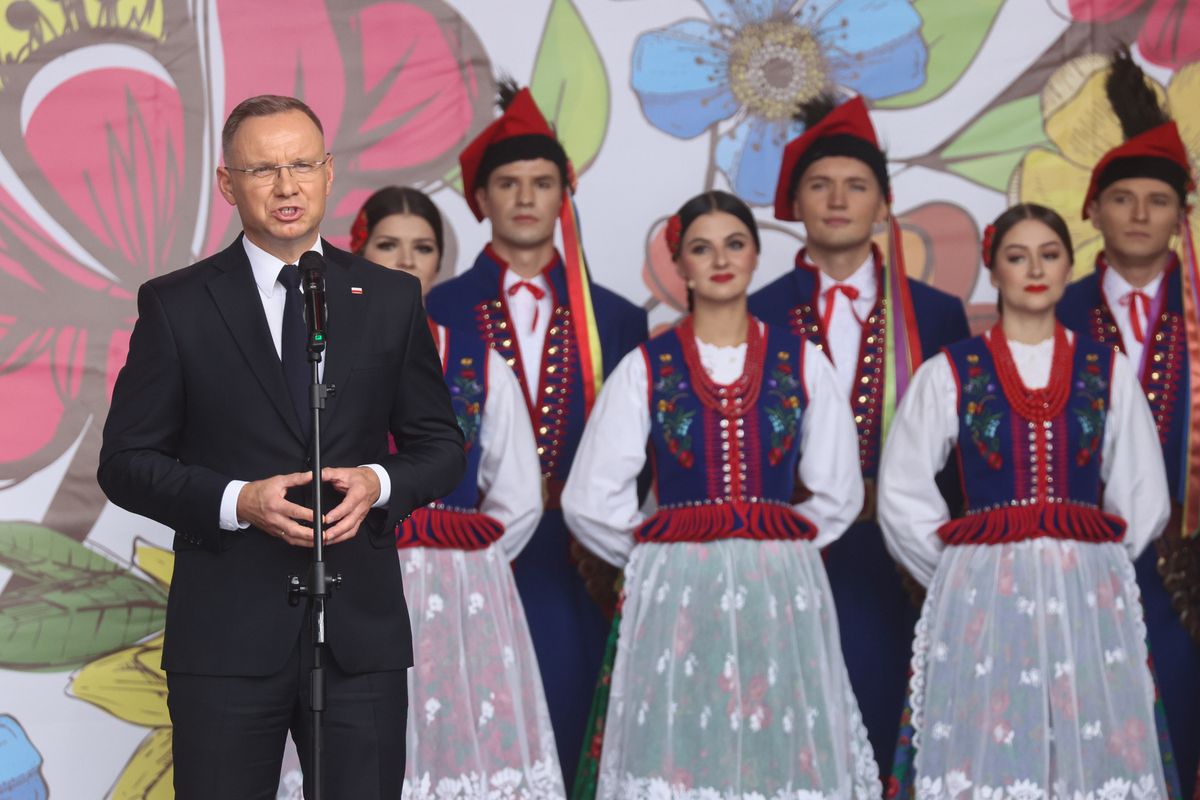 Andrzej Duda na dożynkach prezydenckich