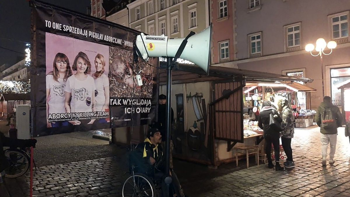 Bawer Aondo-Akaa zorganizował we Wrocławiu antyaborcyjną pikietę