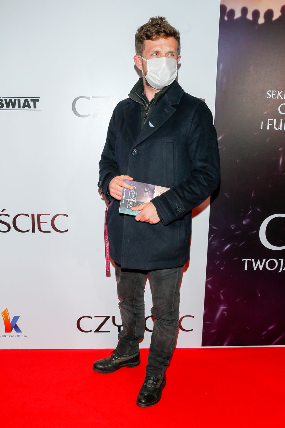 Antek Królikowski - gwiazdy na premierze filmu Czyściec