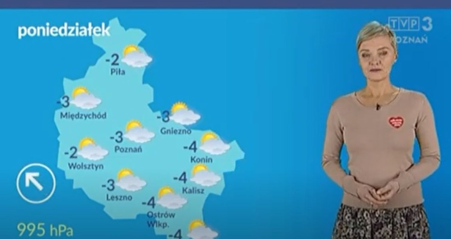 Patrycja Kasperczak prezentuje prognozę pogody w 2021
